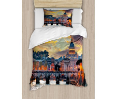 View of Vatican Rome Duvet Cover Set