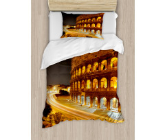 Colleseum at Night Rome Duvet Cover Set