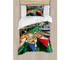 Garda Torbole Town Photo Duvet Cover Set