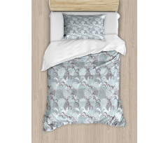 Soft Shabby Petals Leaf Duvet Cover Set