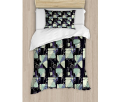 Geometric Soft Spring Duvet Cover Set