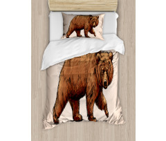 Ink Art Wildlife Beast Duvet Cover Set