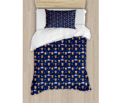 Owls Starry Night Duvet Cover Set