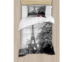 Romantic City and a Kiss Duvet Cover Set