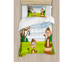 3 Monkeys Safari Duvet Cover Set