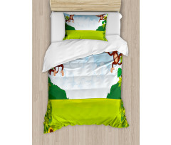 Monkeys on Vines Duvet Cover Set