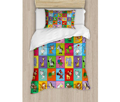 Funny Young Animals Duvet Cover Set
