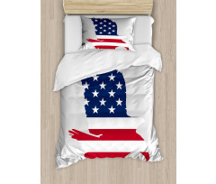 Stars Stripes USA Duvet Cover Set