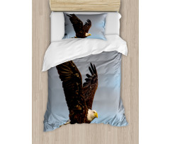 Hunter Bird in Open Sky Duvet Cover Set