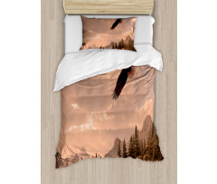 Nature Rocky Mountains Duvet Cover Set