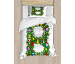 Candy Cane Suit with B Duvet Cover Set