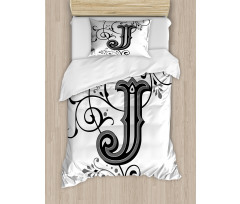 Noble Royal Initials J Duvet Cover Set