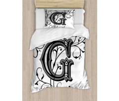 G Font Duvet Cover Set