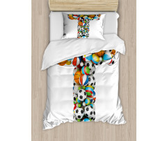 Big Small Game Balls Duvet Cover Set