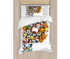 Game Sports Typography Duvet Cover Set