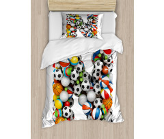 Various Balls Capital Duvet Cover Set