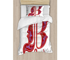 Gothic Abstract B Sign Duvet Cover Set