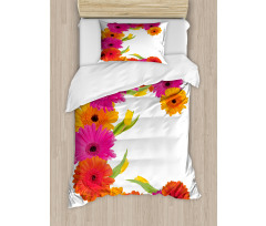 Vivid Floral Bouquet Duvet Cover Set