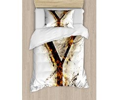 Burning Grunge Duvet Cover Set