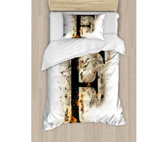 Aflame F Latin Duvet Cover Set