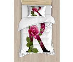 Flower of Love Rose R Duvet Cover Set