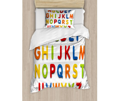 Multicolor Education Duvet Cover Set