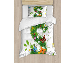 Healthy Green Leaves S Duvet Cover Set