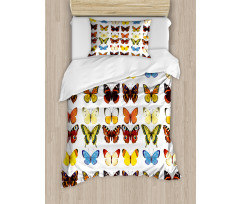 Butterflies Many Shapes Duvet Cover Set