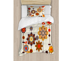 Eastern Floral Design Duvet Cover Set