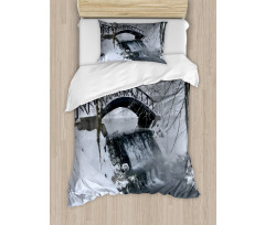 Wooden Bridge Cold River Duvet Cover Set