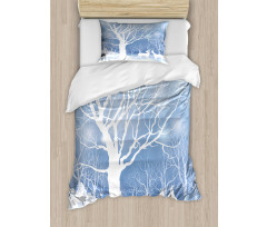 Abstract Winter Deer Duvet Cover Set