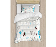 Seasonal Flowers Duvet Cover Set