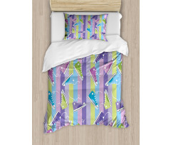 Sneakers Stripes Youth Duvet Cover Set