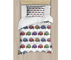 Colorful Fast Sports Car Duvet Cover Set