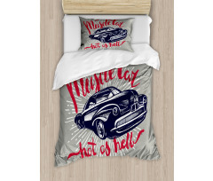 Muscle Car Hot as Hell Duvet Cover Set