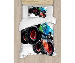 Monster Truck Cool Cartoon Duvet Cover Set