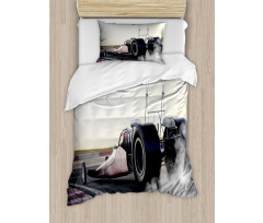 Dragster Racign down Track Duvet Cover Set