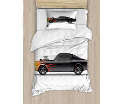 Retro Supercharger Vehicle Duvet Cover Set