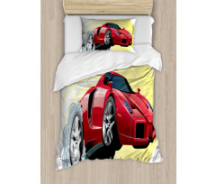 Cartoon Vehicle Powerful Duvet Cover Set