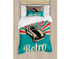 Classical American Car Duvet Cover Set