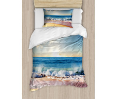 Summer Day Coast and Sea Duvet Cover Set