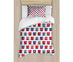 Britain Teacups Duvet Cover Set