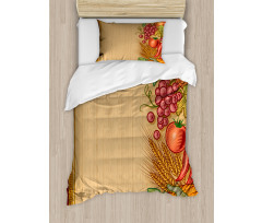 Retro Seasonal Frame Duvet Cover Set