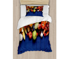 Organic Fresh Fruits Duvet Cover Set