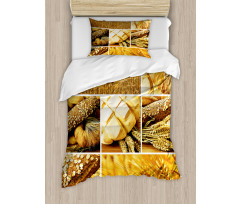 Wheat Stages Collage Duvet Cover Set