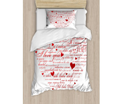 Love Words Universal Duvet Cover Set