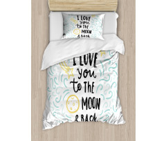 Cartoon Sibling Love Duvet Cover Set