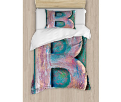 ABC Print Method Old B Duvet Cover Set