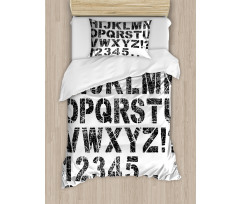 Grunge Scratched Look Duvet Cover Set