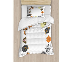 Various Cartoon Dog Design Duvet Cover Set